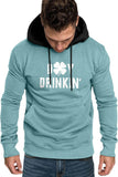 Clover DRINKIN' Print Pocket Men's Pullover Hoodie