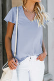 V Neck Short Sleeve Tee