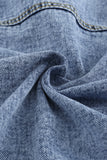 Buttoned Denim Jacket with Pocket