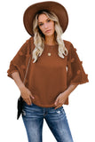 Crew Neck Kimono Sleeve Knit Top