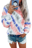 Casual Tie-dye Round Neck Sweatshirt