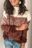 Colorblock Knit Pullover Sweater