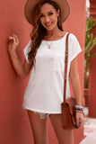 Pocketed Tee with Side Slits
