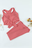 Crisscross Sports Bra and Leggings Set