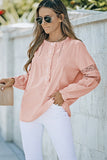 Lace Crochet Button-up Long Sleeve Shirt