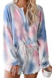 Floral Print White Knit Lounge Set