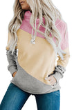 Colorblock Pocketed Hoodie