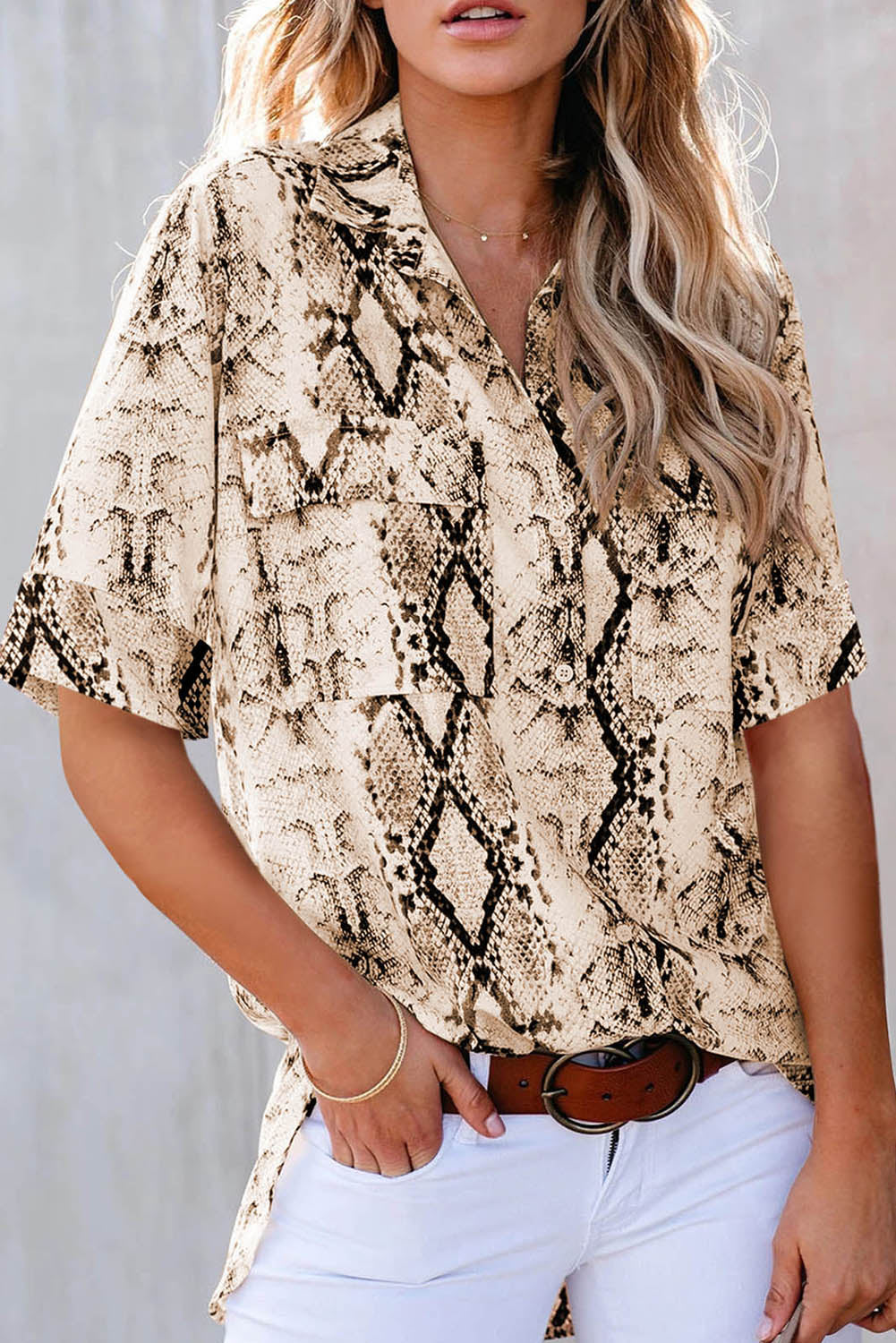 leopard print short sleeve shirt womens