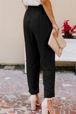 Linen Blend Pocketed Pants