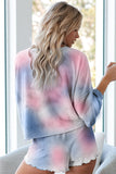 Floral Print White Knit Lounge Set