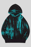 Tie-dyed Print Kangaroo Pocket Men's Hoodie