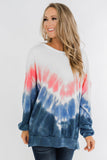 Ombre Tie Dye Pullover Top