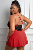 Lace See-through Plus Size Chemise