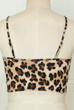 Zebra Print Sexy V Neck Spaghetti Strap Tank Top