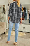 Plaid Drape Cardigan