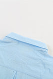 Turn-down Collar Button Front Tank