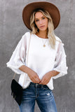 Crew Neck Kimono Sleeve Knit Top