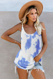 Tie Dye Print Knit Tank Top