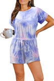 Pocketed Tie Dye Knit Romper