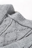 Cable Knit Open Front Long Cardigan
