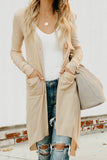 Selected Button Pocketed High Low Cardigan
