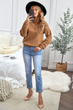 Turn-down Collar Long Sleeve Zipper Fleece Pullover Sweatshirt