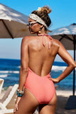Mesh Patchwork One-piece Swimsuit