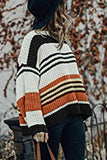 Striped Pattern Knit Sweater