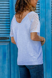 Striped Raglan Sleeve Tee