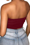 Strapless Tube Crop Top
