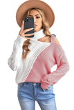 Turtleneck Cold Shoulder Sweater