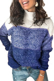 Colorblock Knit Pullover Sweater