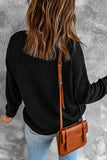 PUNCHLINE COTTON BLEND KNIT SWEATER