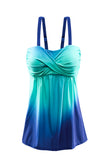 Gradient Color Tummy Control Tankini