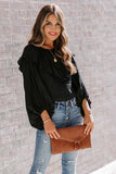 Ruffle Lantern Long Sleeve Top