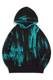 Tie-dyed Print Kangaroo Pocket Men's Hoodie