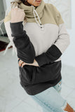 Colorblock Pocketed Hoodie