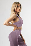Criss Cross Bra and High Waist Leggings Sports Wear