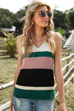 Color Block Knitted Sweater Vest