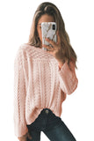 Solid Drop Shoulder Knit Sweater