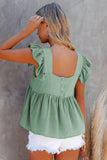 Flutter Shoulder Babydoll Top