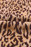 Multicolor Aztec Leopard Patchwork Side Split Pullover Top