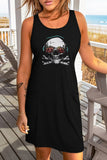 Moon Phases Forest Aesthetic Print Tank Dress