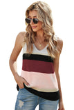 Color Block Knitted Sweater Vest
