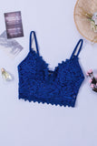Deep V Lace Bralette Crop Top