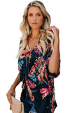 Amaryllis Floral Twist Top