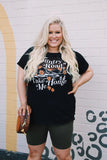 Short Sleeve Take Me Home Graphic Plus Size Top