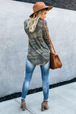 Camo Print Long Sleeve Top