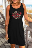 Moon Phases Forest Aesthetic Print Tank Dress