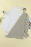 Turtleneck Cold Shoulder Sweater